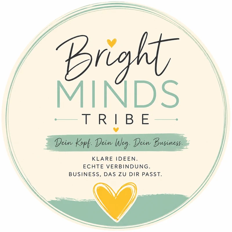 Das runde Telegram-Gruppensymbol des bright.minds Tribe